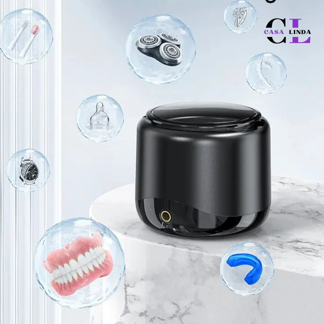 Limpiador ultrasónico para dentaduras postizas y brackets
