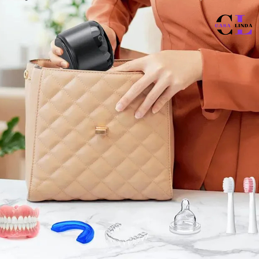 Limpiador ultrasónico para dentaduras postizas y brackets