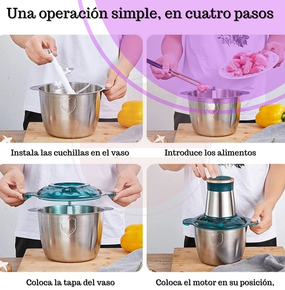 PICATODO ELECTRICO DE 2 LTS + COLGADOR ADHESIVO DE 6 GANCHOS