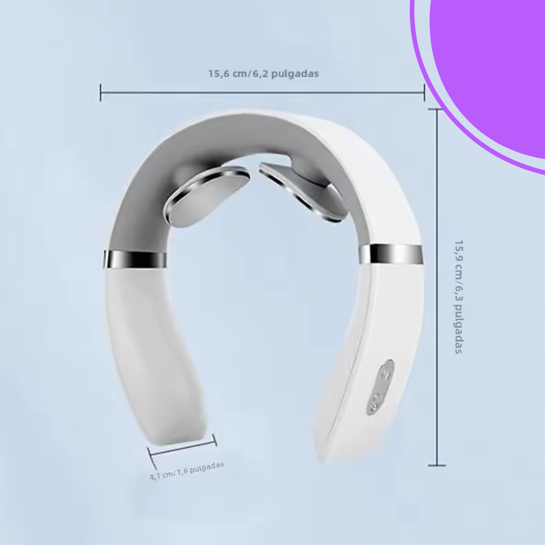 Masajeador de columna cervical con carga inteligente, masaje de hombros y cuello,