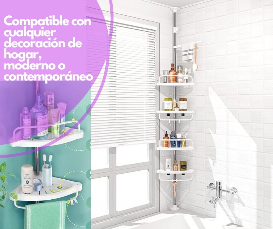 ESQUINERO DE BAÑO DE 4 NIVELES 320cm