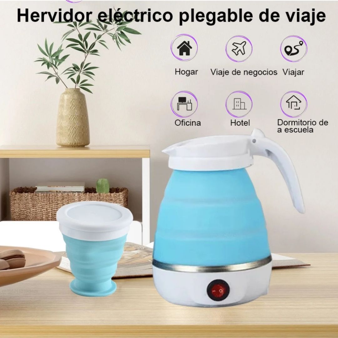 Hervidor eléctrico plegable y portátil