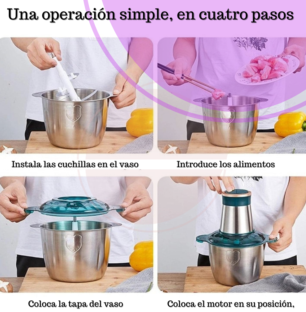 PROCESADOR DE ALIMENTOS DE 2 LTS