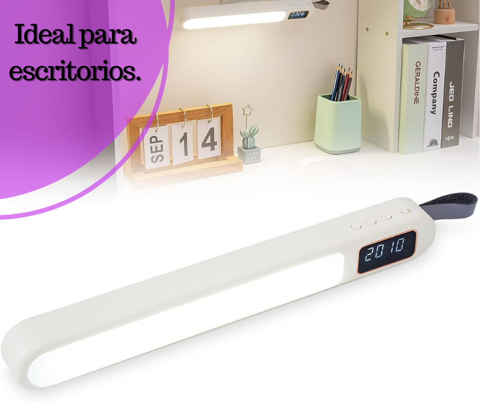 LAMPARA LED CON RELOJ