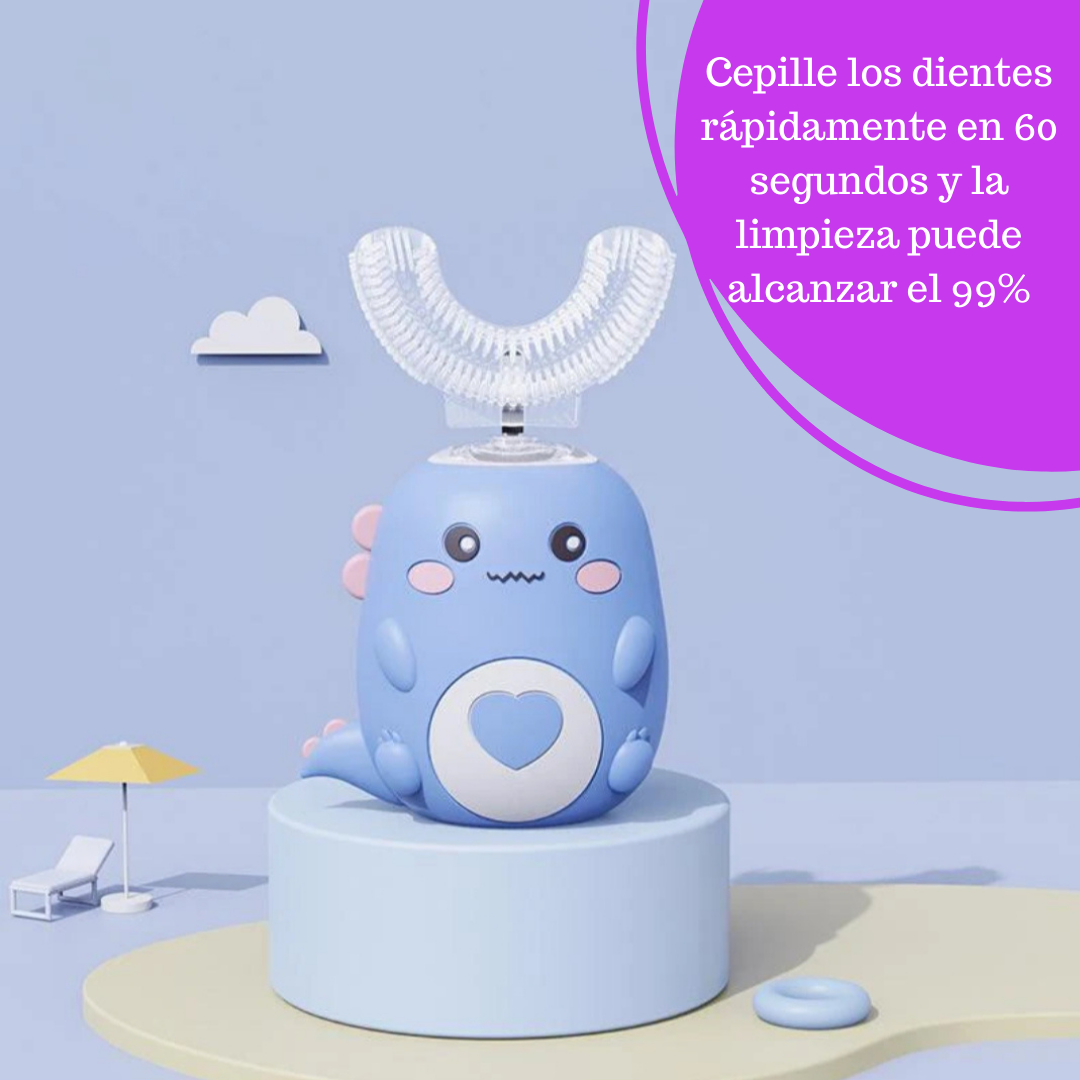 Cepillo de dientes eléctrico en forma de U para niños