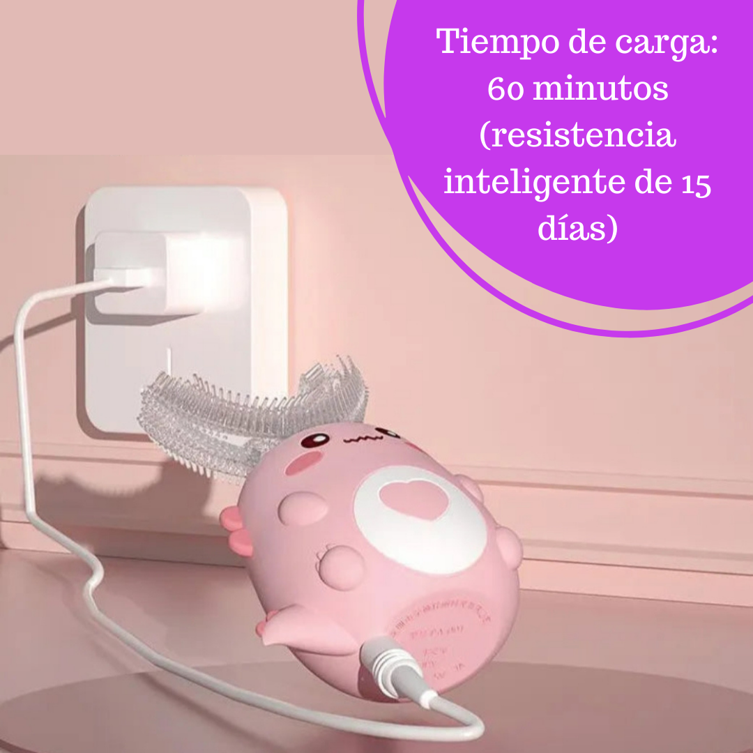 Cepillo de dientes eléctrico en forma de U para niños