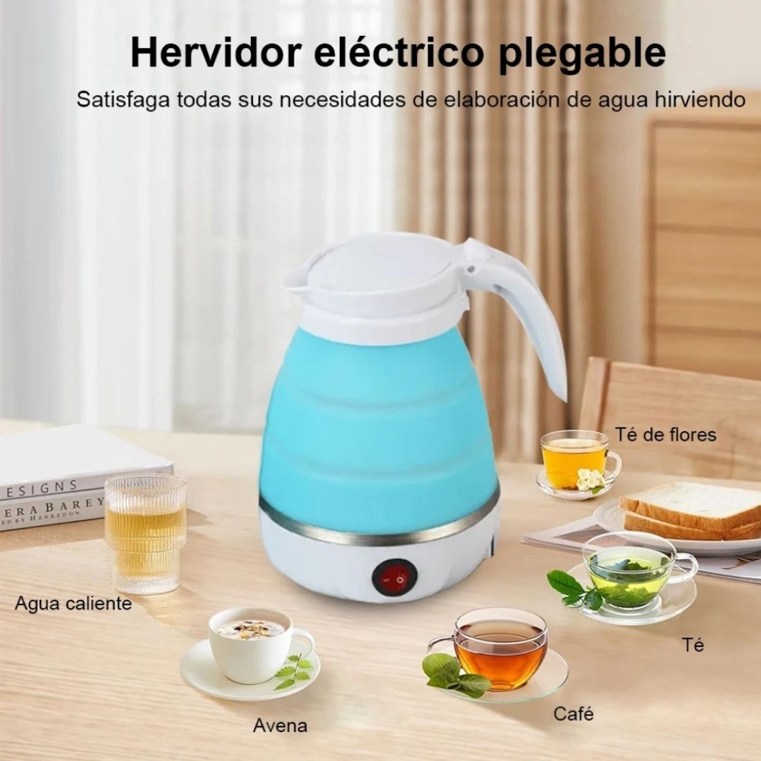 Hervidor eléctrico plegable y portátil