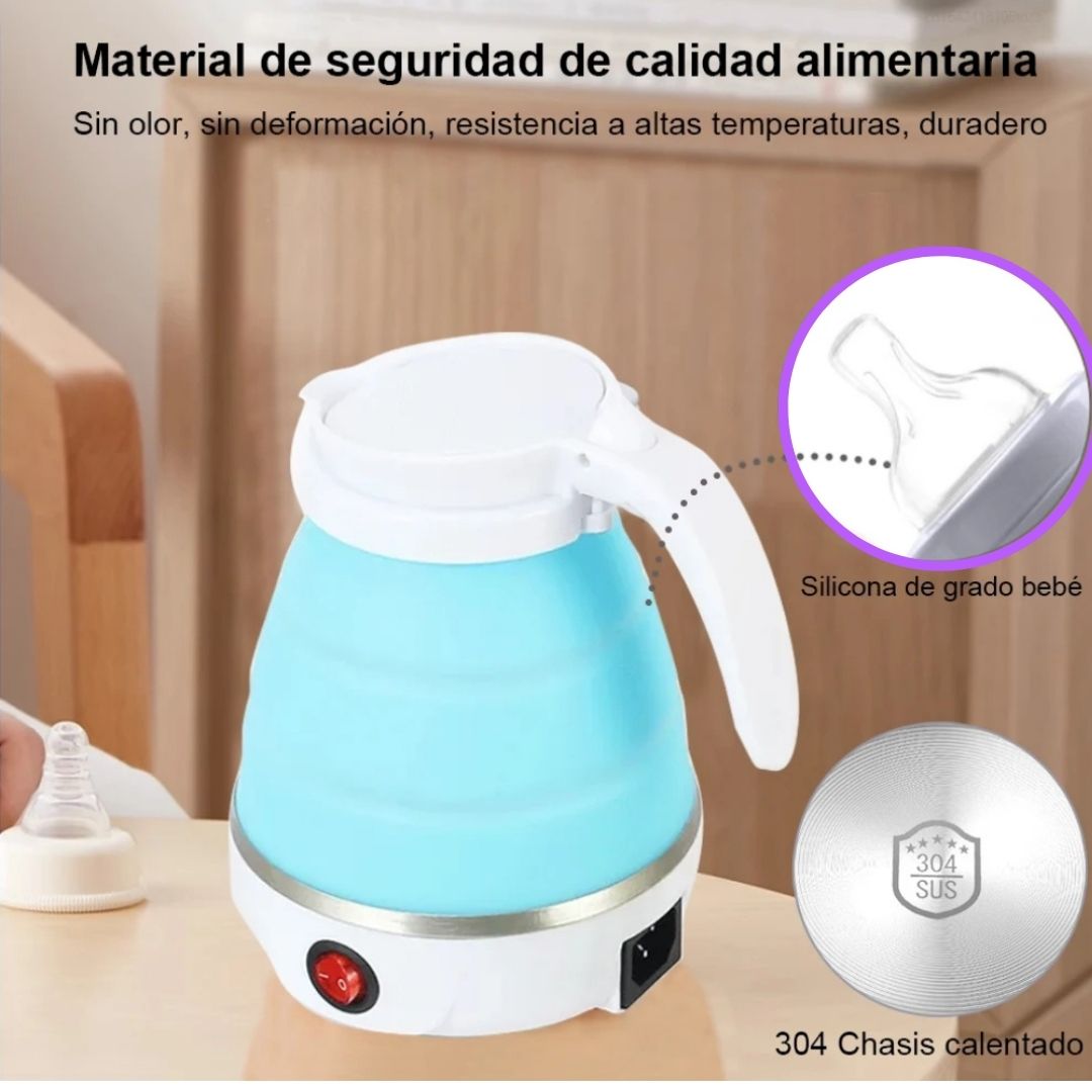 Hervidor eléctrico plegable y portátil