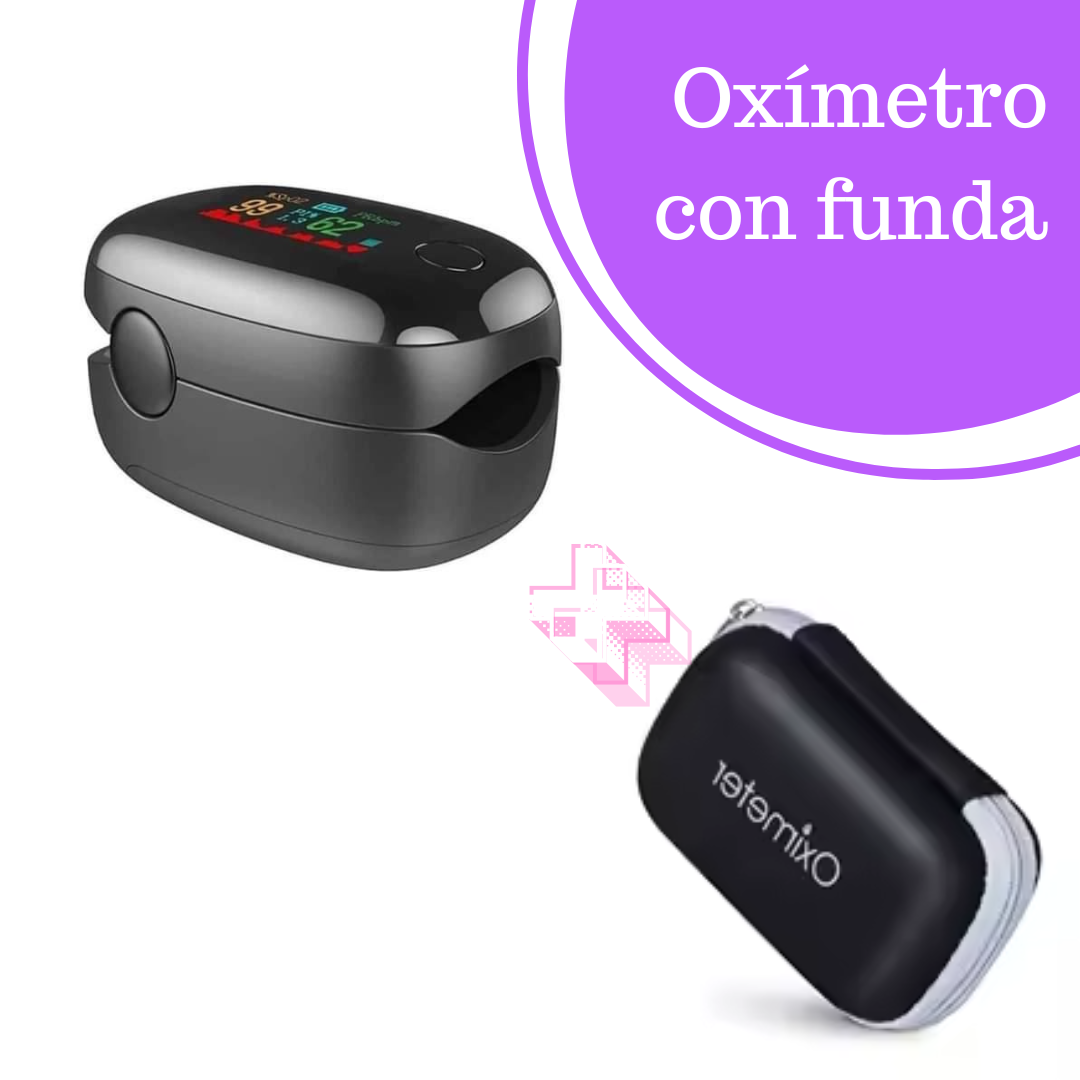 Pulsioximetro, Oxímetro de dedo,mide el pulso y la saturación de oxígeno